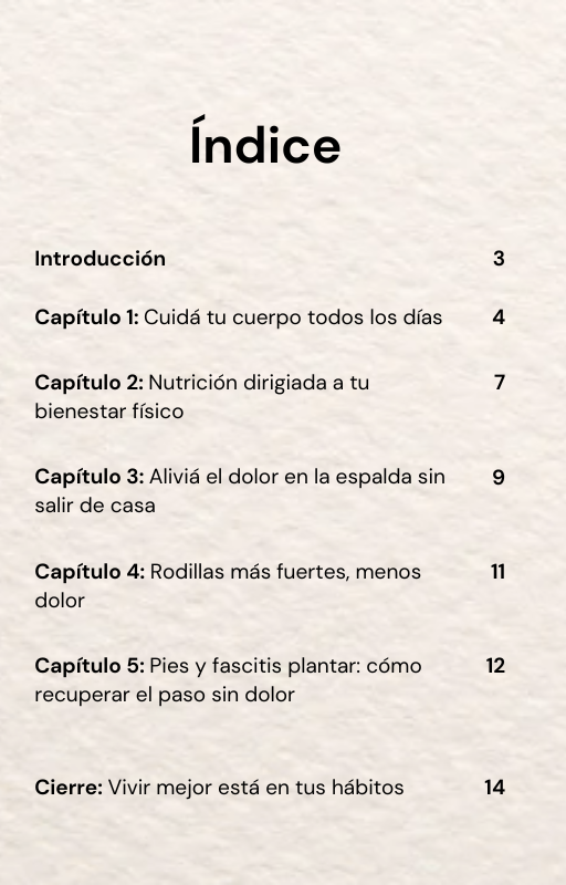 Guía para Vivir sin Dolor – Ebook Digital