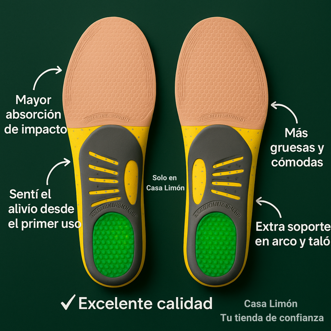 Plantillas Ortopédicas de alta absorción de impacto