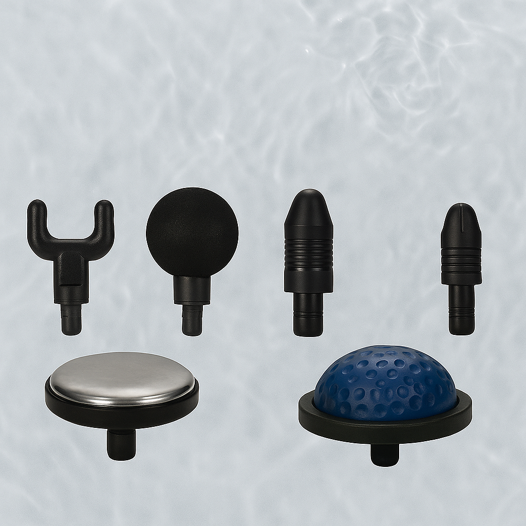 Pistola de Masajes – 6 Cabezas + Temperatura Regulable