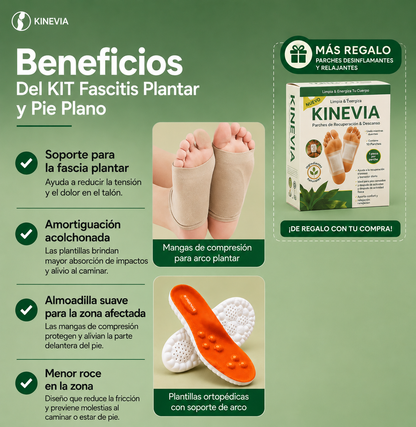 Kit Completo para Fascitis Plantar y Pie Plano