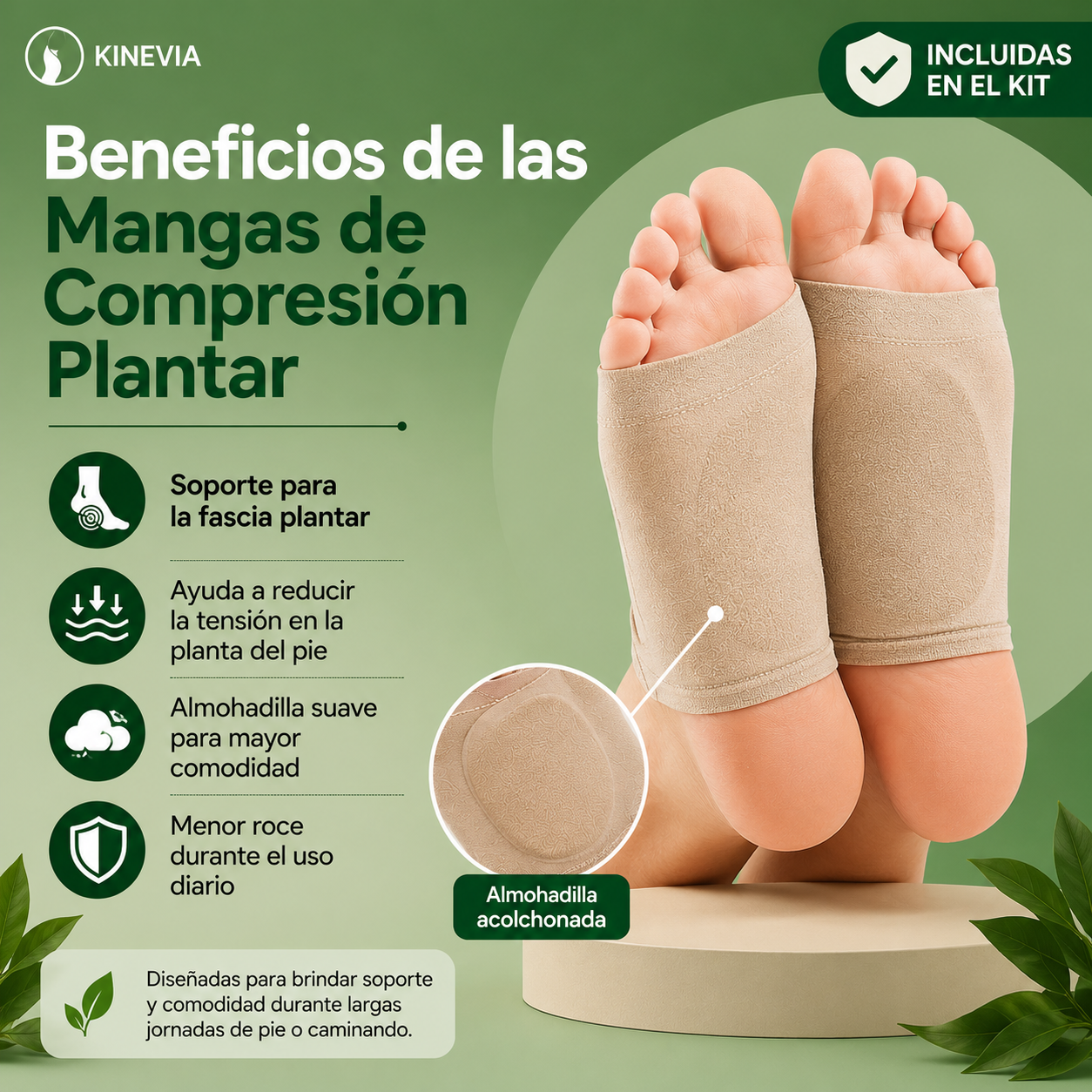 Kit Completo para Fascitis Plantar y Pie Plano
