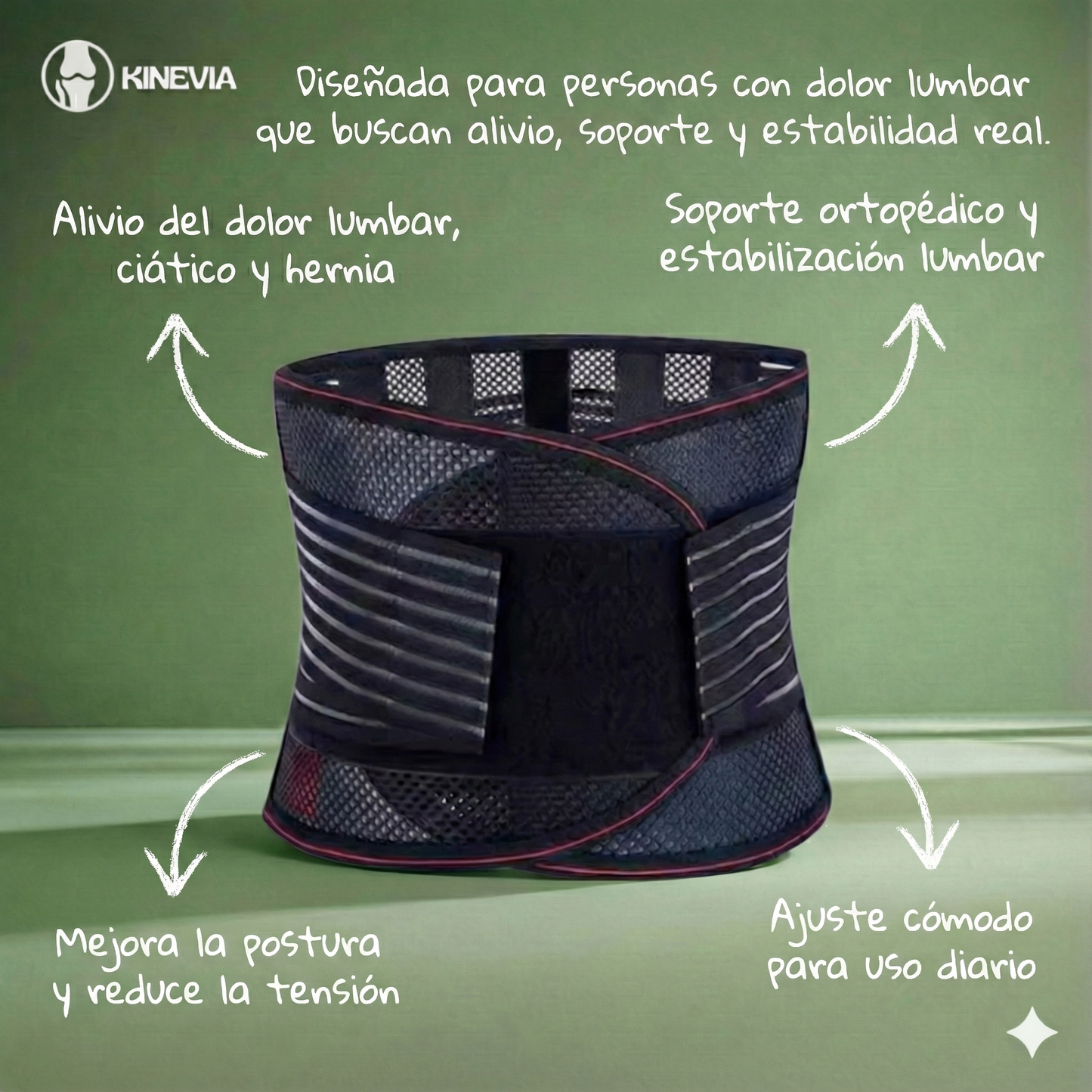 Faja de Soporte Lumbar Ajustable