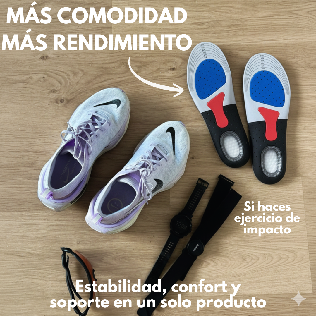 Plantillas Deportivas - Alta Absorción de Impacto - Estabilidad
